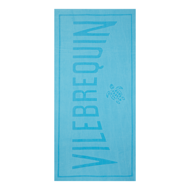Vilebrequin Solid Organic Cotton Beach Towel - Sand - Blue - Size OSFA