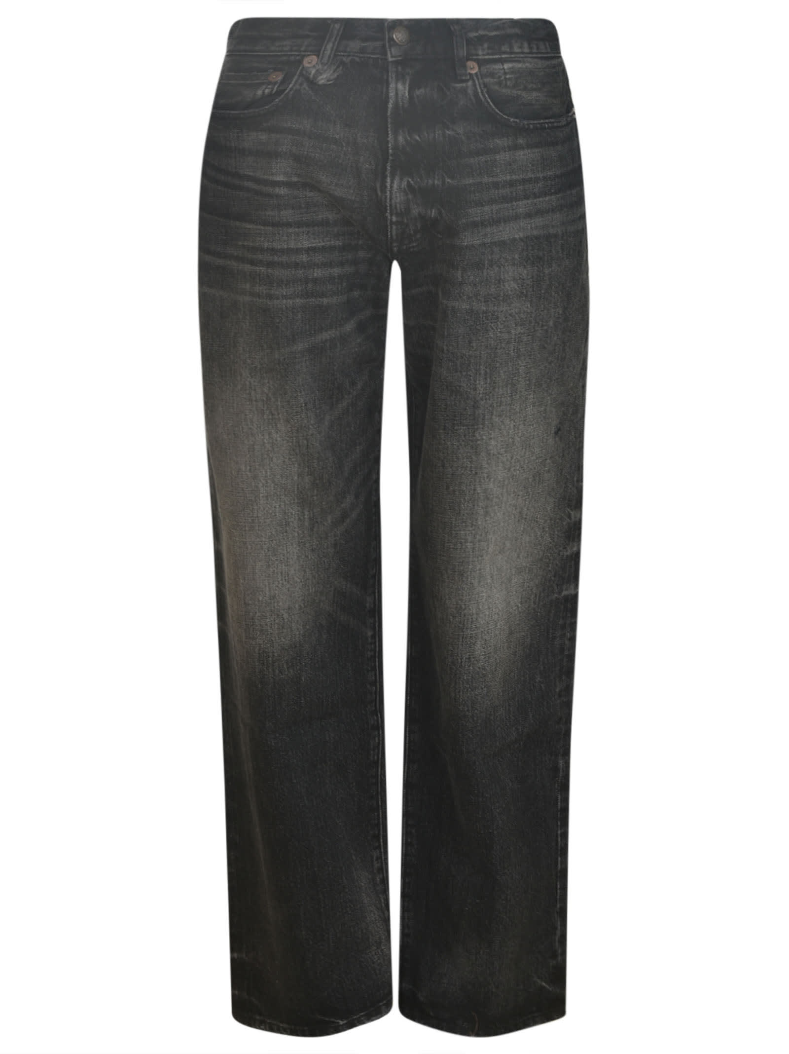 R13 Straight Buttoned Jeans