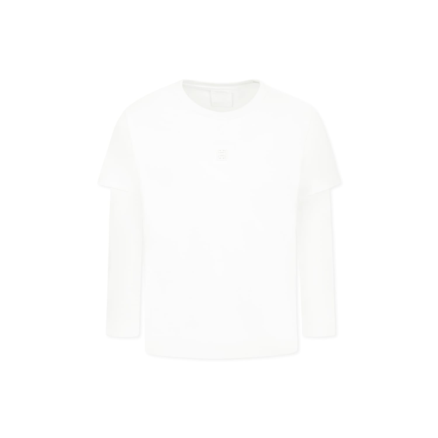 Givenchy White T-shirt For Boy With Logo