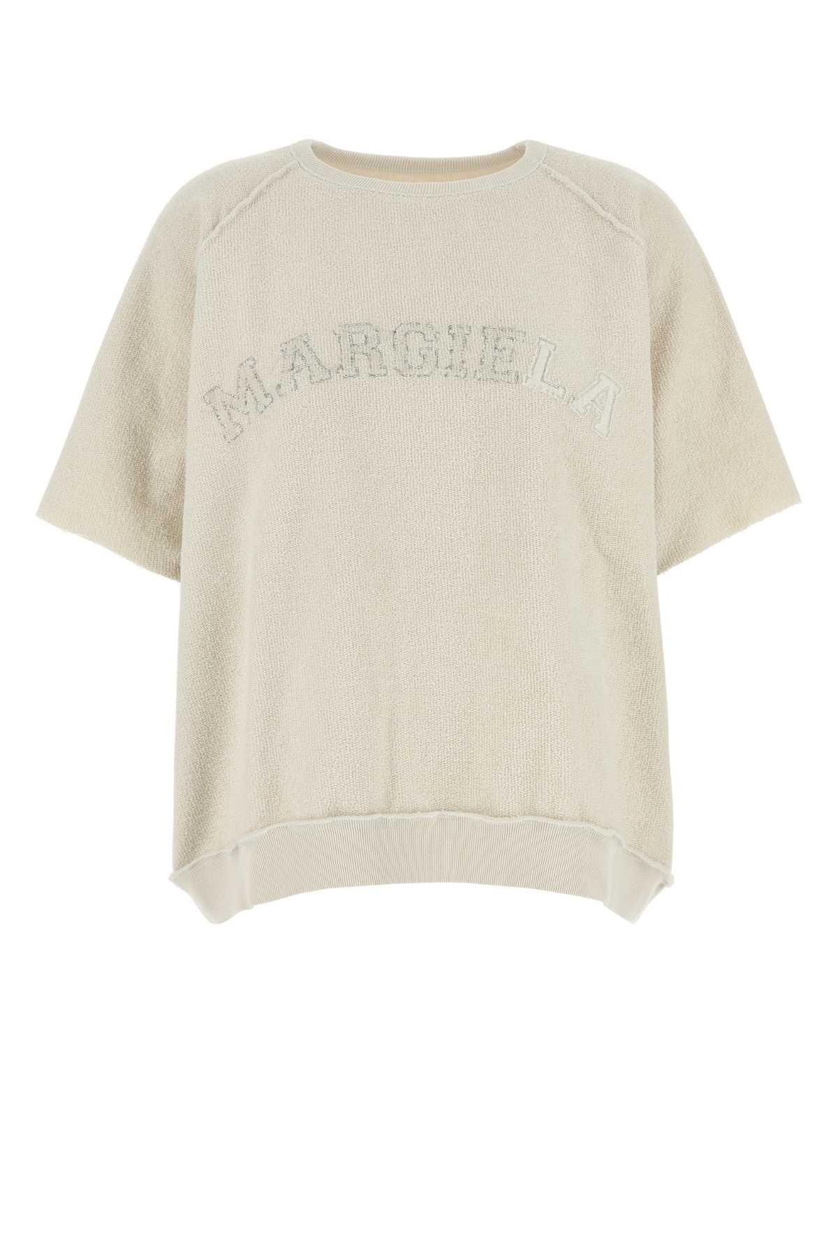 Maison Margiela Ivory Cotton Oversize T-shirt