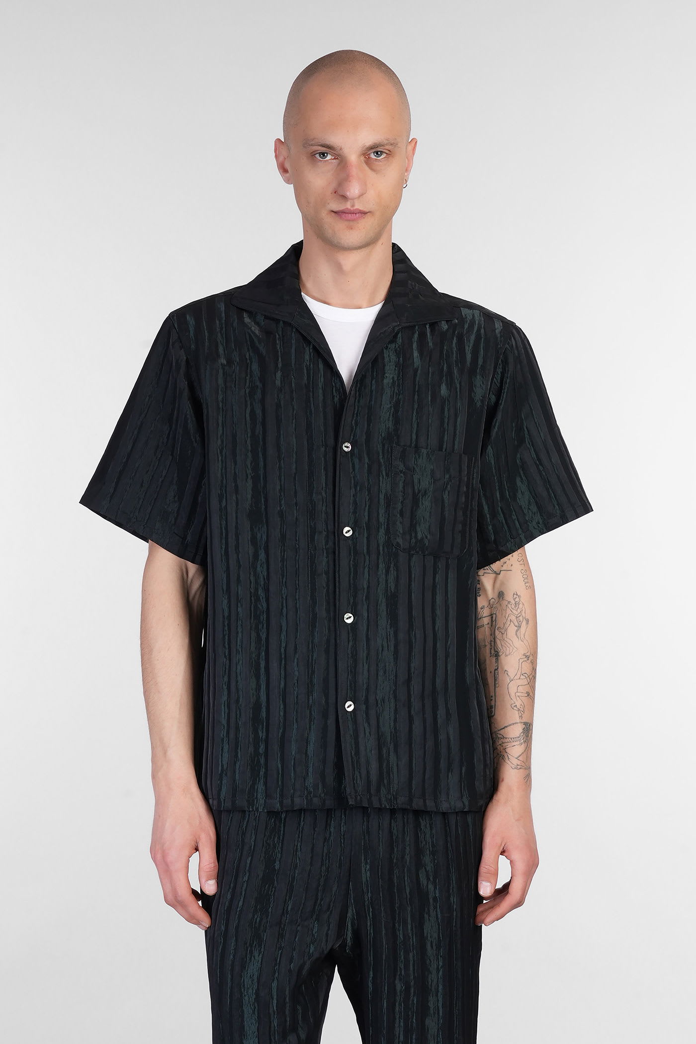 Needles Shirt In Green Rayon