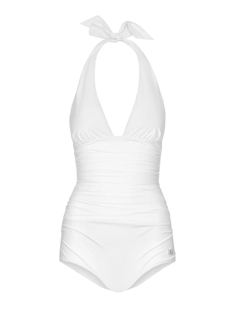 Dolce & Gabbana Low-Cut One-Piece Swimsuit