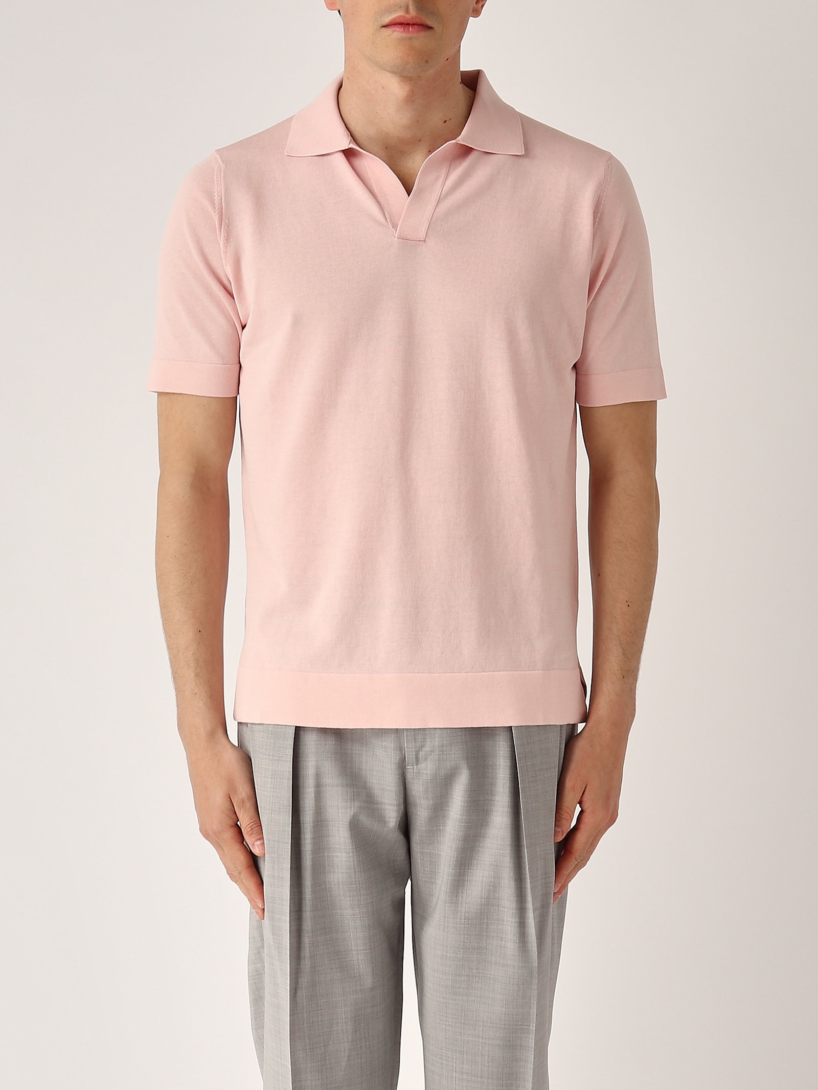 Filippo De Laurentiis Skipper M/c In Crepe Cotton Polo