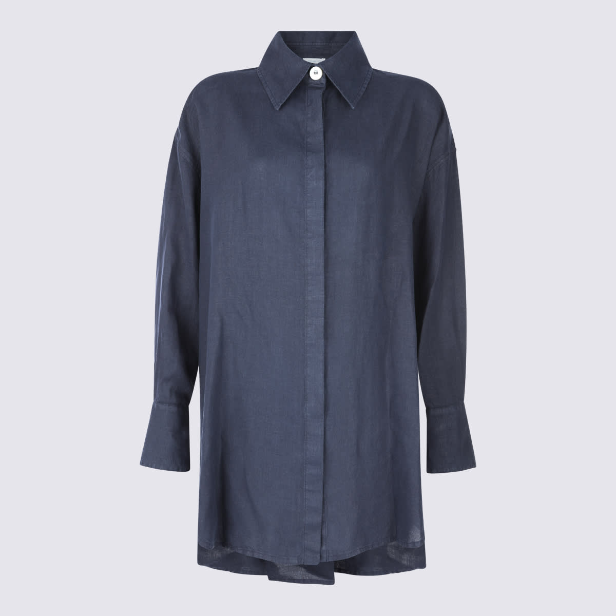 Malo Black Linen Shirt