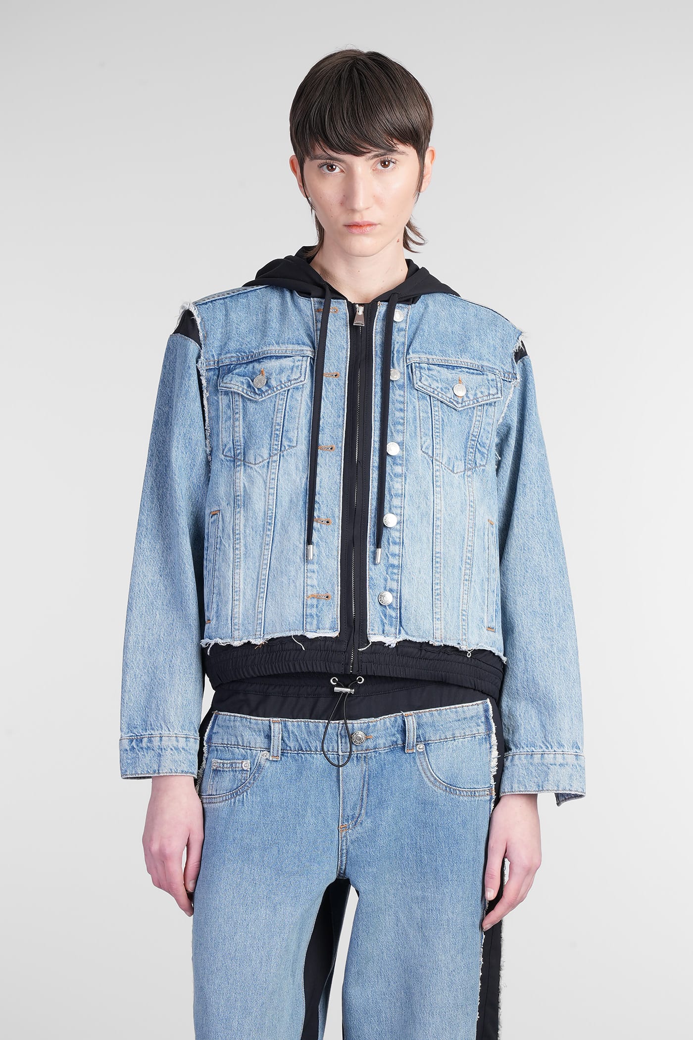 Simkhai Austin Denim Jackets In Blue Denim