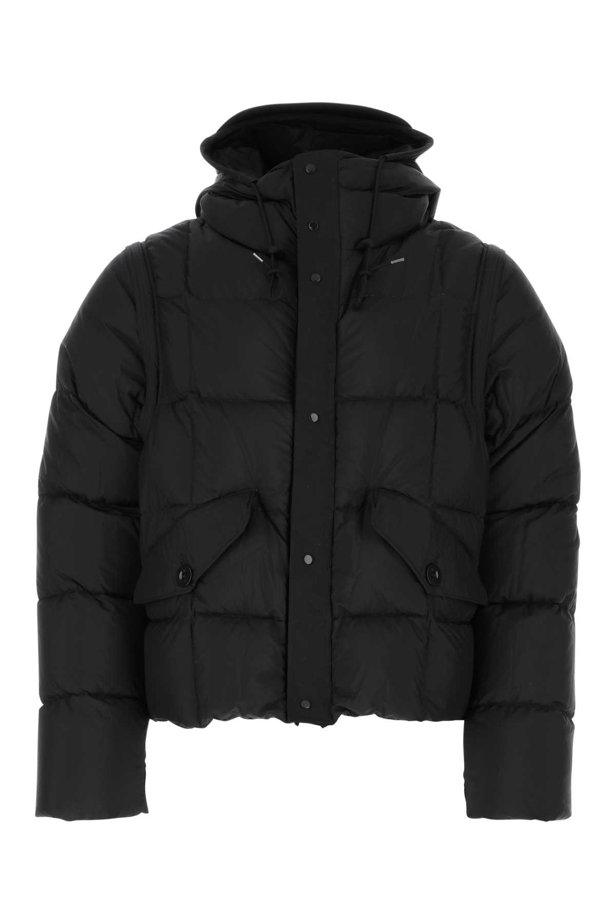 Ten C Black Nylon Hurricane Down Jacket