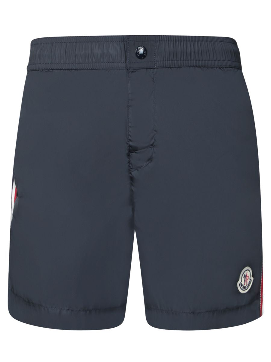 Moncler Tricolour-Trimmed Swim Shorts Clothing