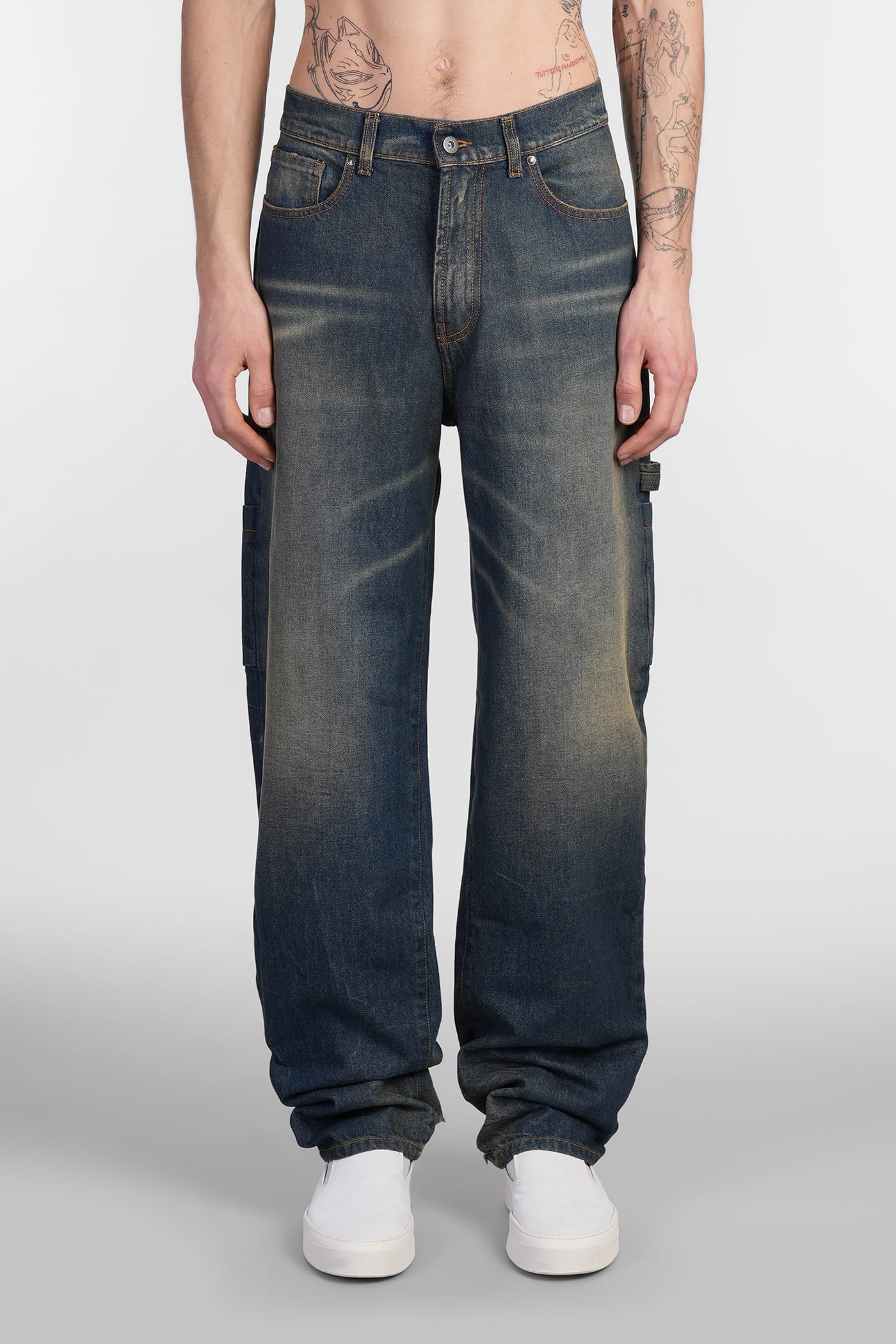 Salvatore Santoro Jeans In Blue Denim