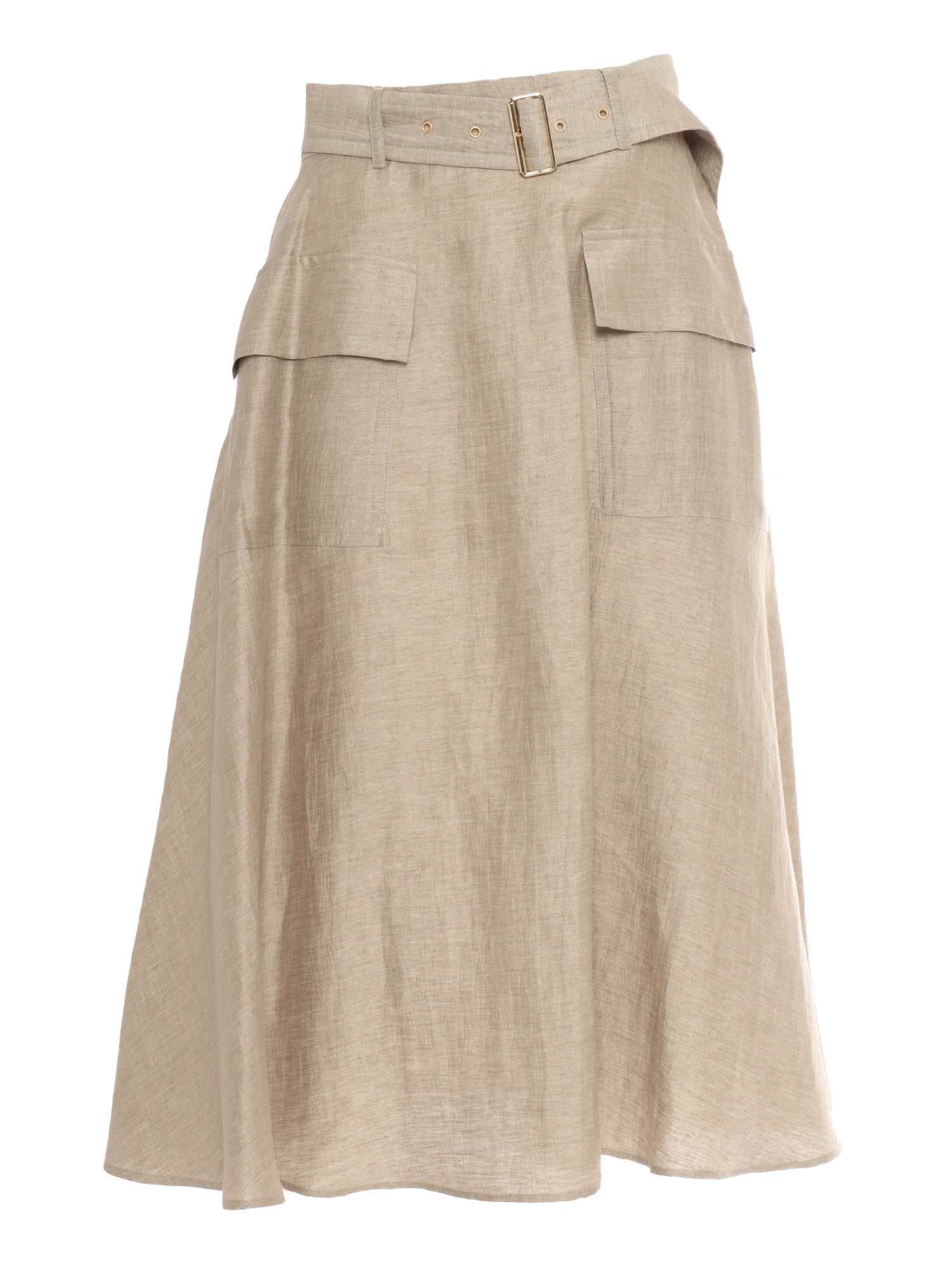 Fay Long Skirt With Belt