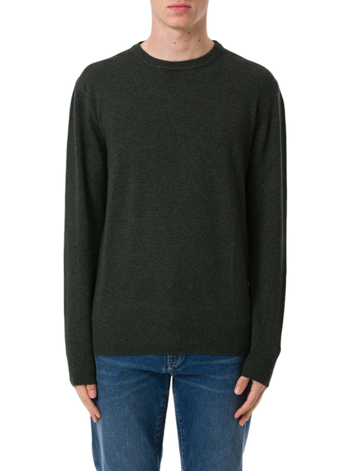 Woolrich Logo Embroidered Crewneck Jumper