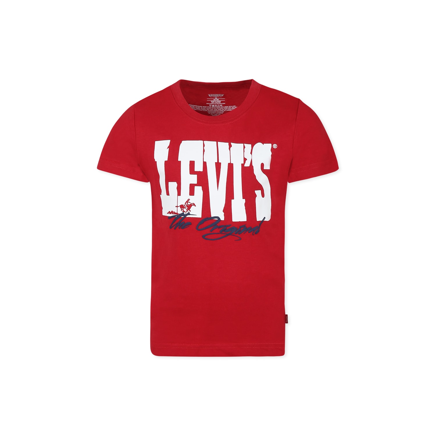Levi's Red T-shirt For Boy With Logo