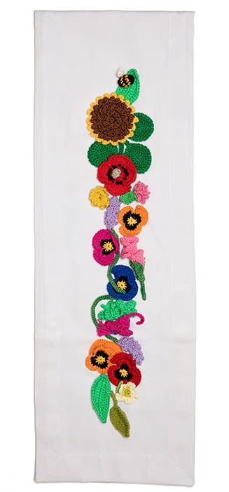 Le Botteghe su Gologone Runner Crochet 130x50 Cm