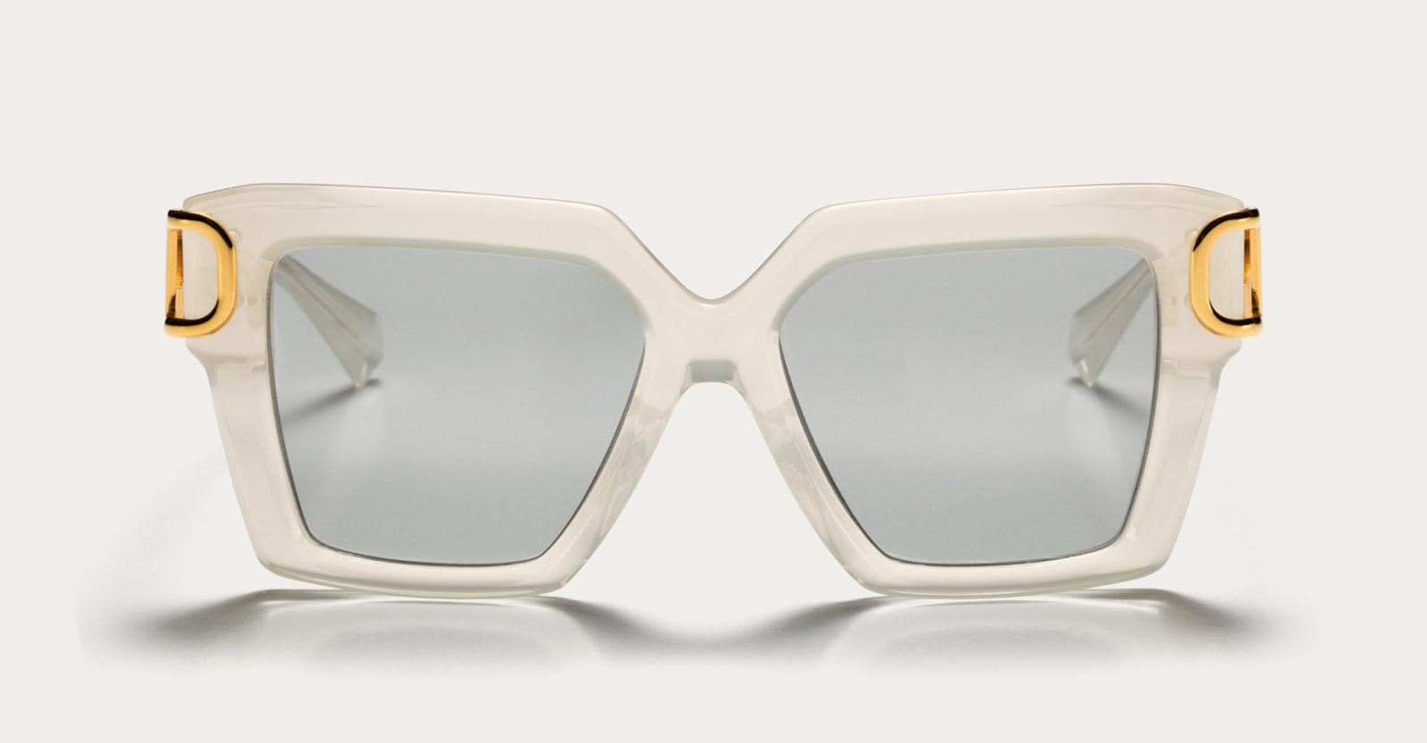 Valentino Eyewear Uno - Ivory / Gold Sunglasses
