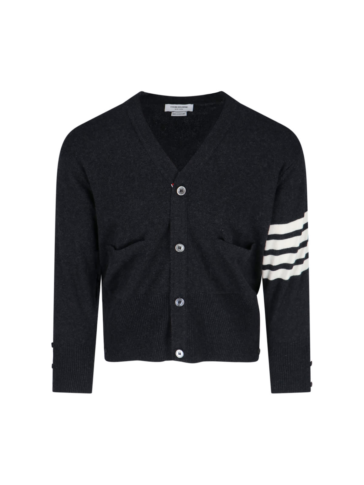 Thom Browne loopback 4-bar Cardigan