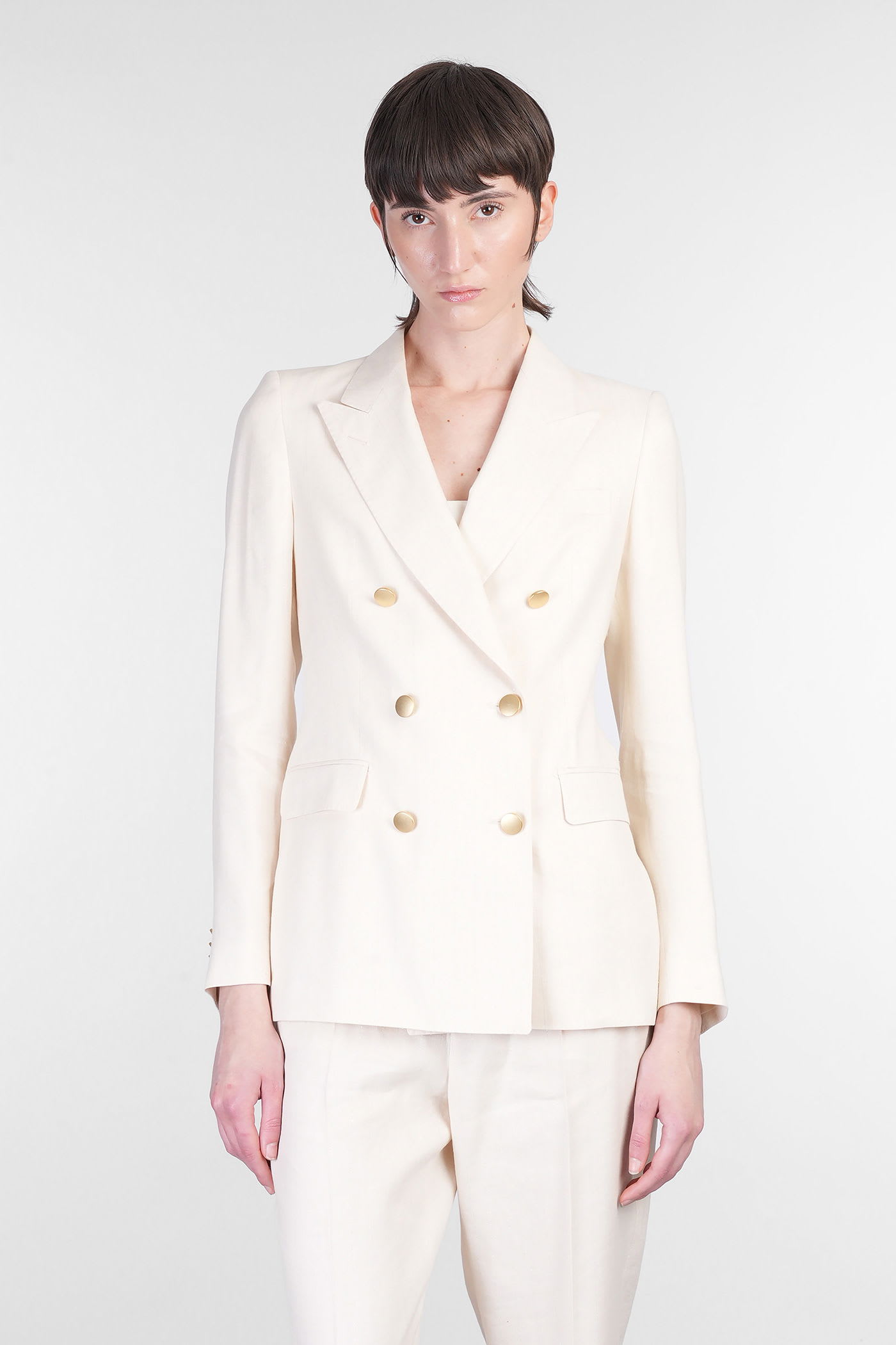 Tagliatore 0205 T-parigi10bad In Beige Linen