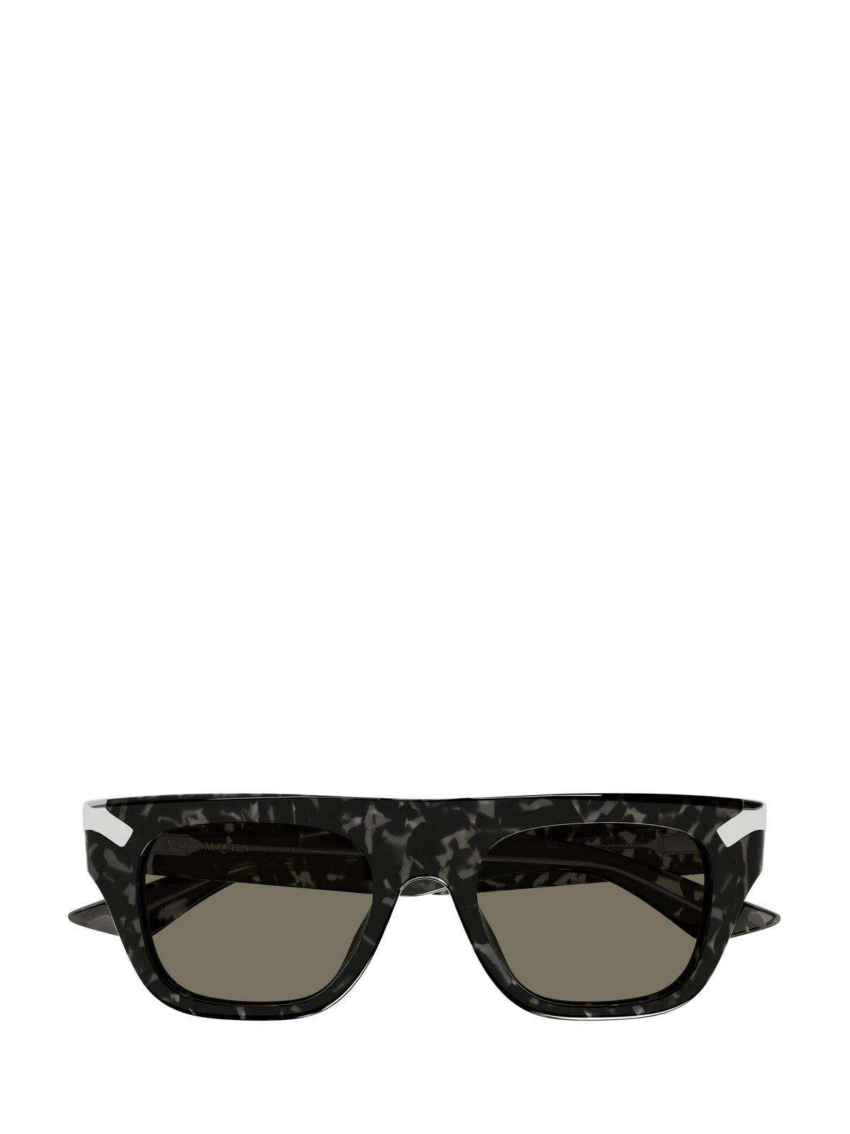 Alexander McQueen Eyewear Rectangle Frame Sunglasses Sunglasses