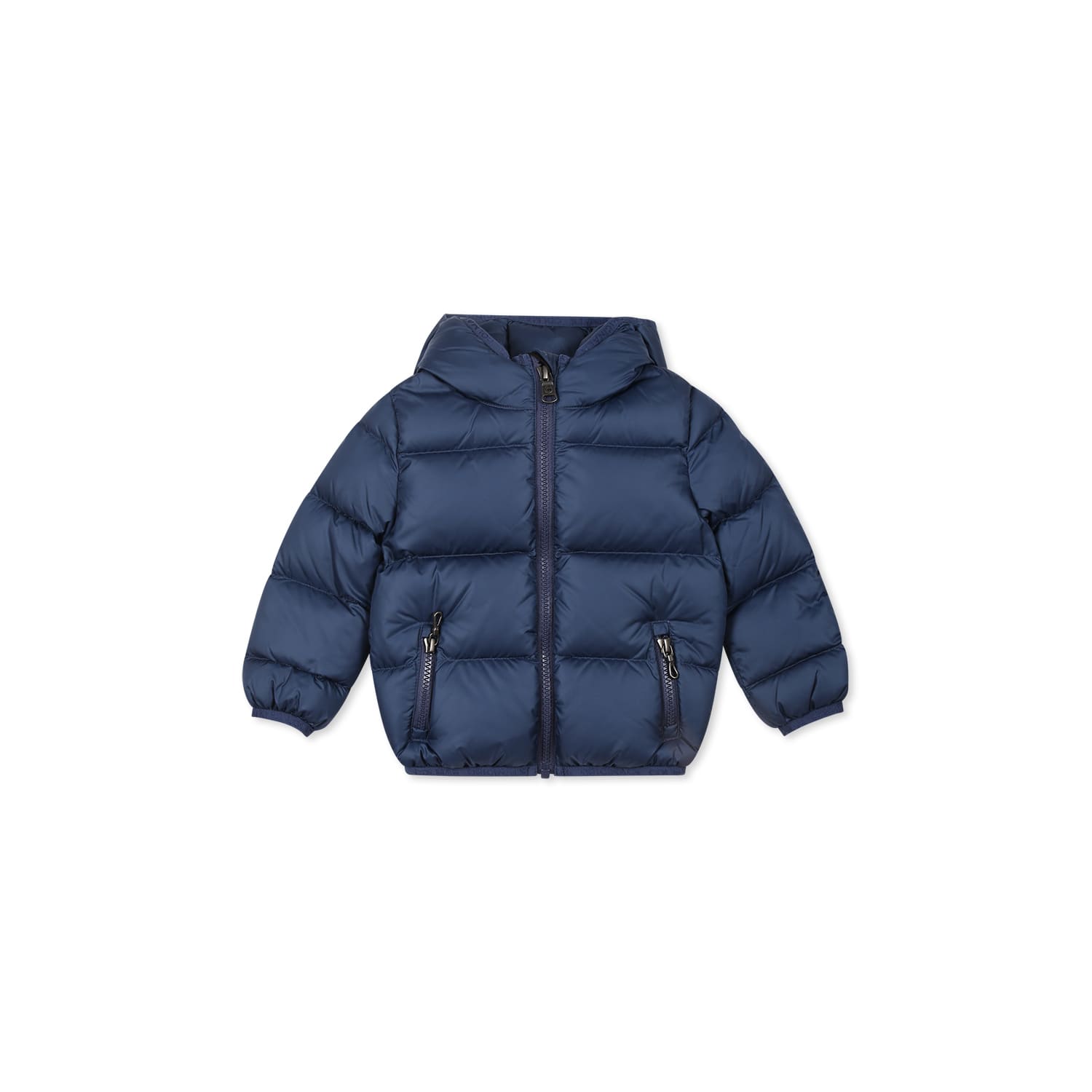Colmar Blue Down Jacket For Baby Boy With Logo