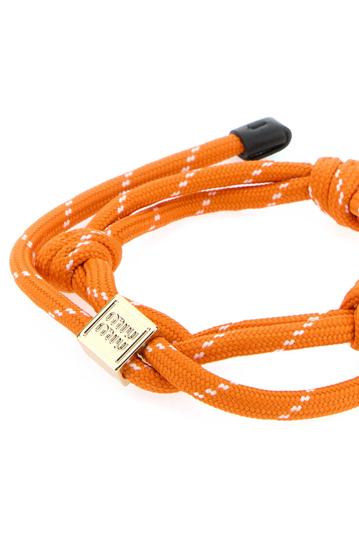 Miu Miu Orange Fabric Bracelet