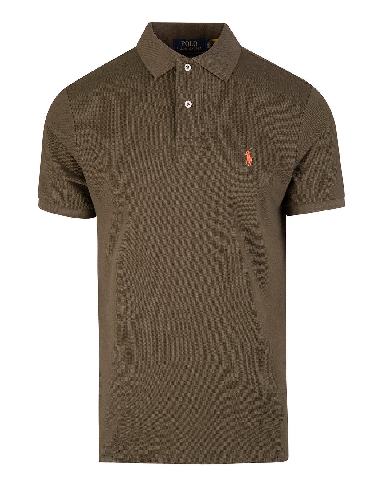Ralph Lauren Green Polo Shirt With Pony Embroidery