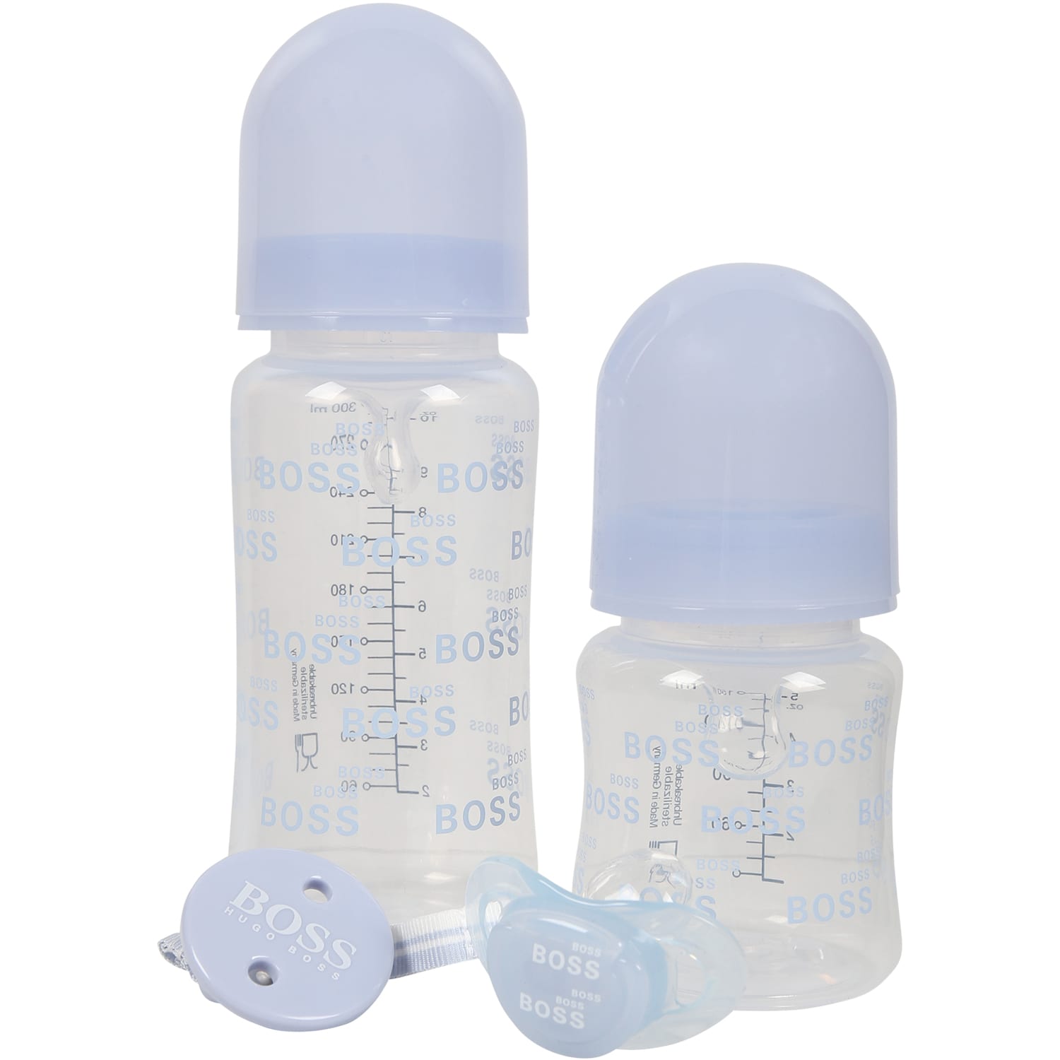 Hugo Boss Light Blue Set For Baby Boy With Logo