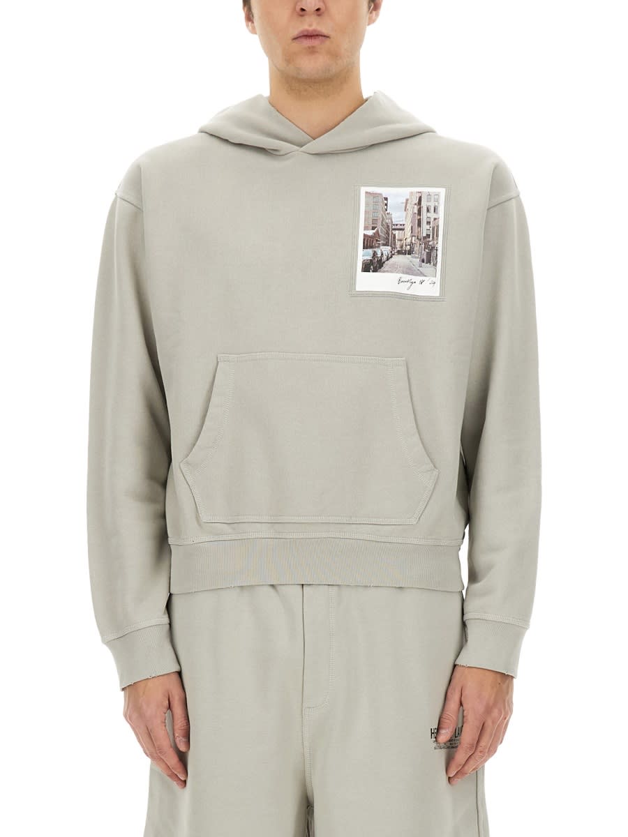 Helmut Lang postcard Hoodie