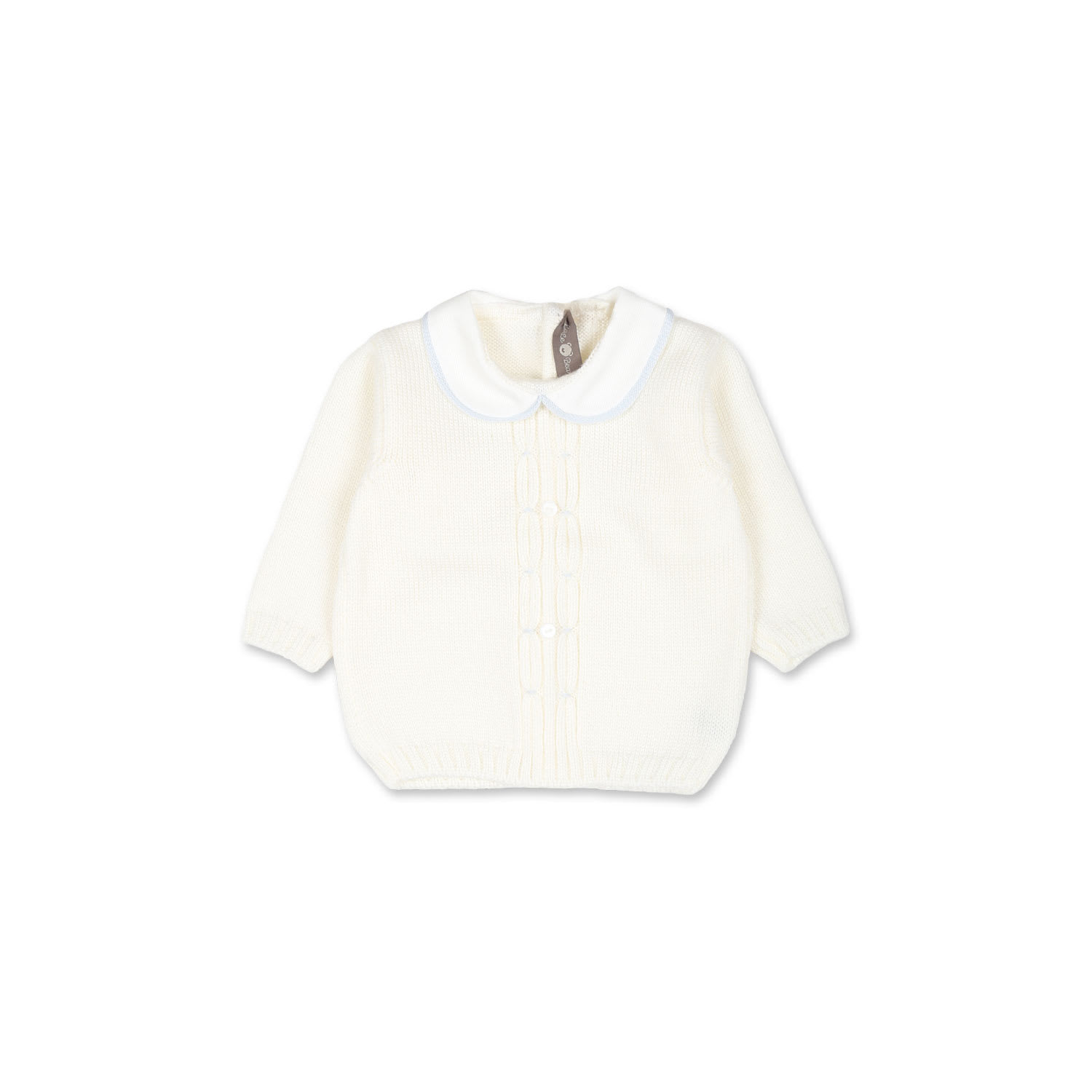 Little Bear White Sweater For Baby Boy