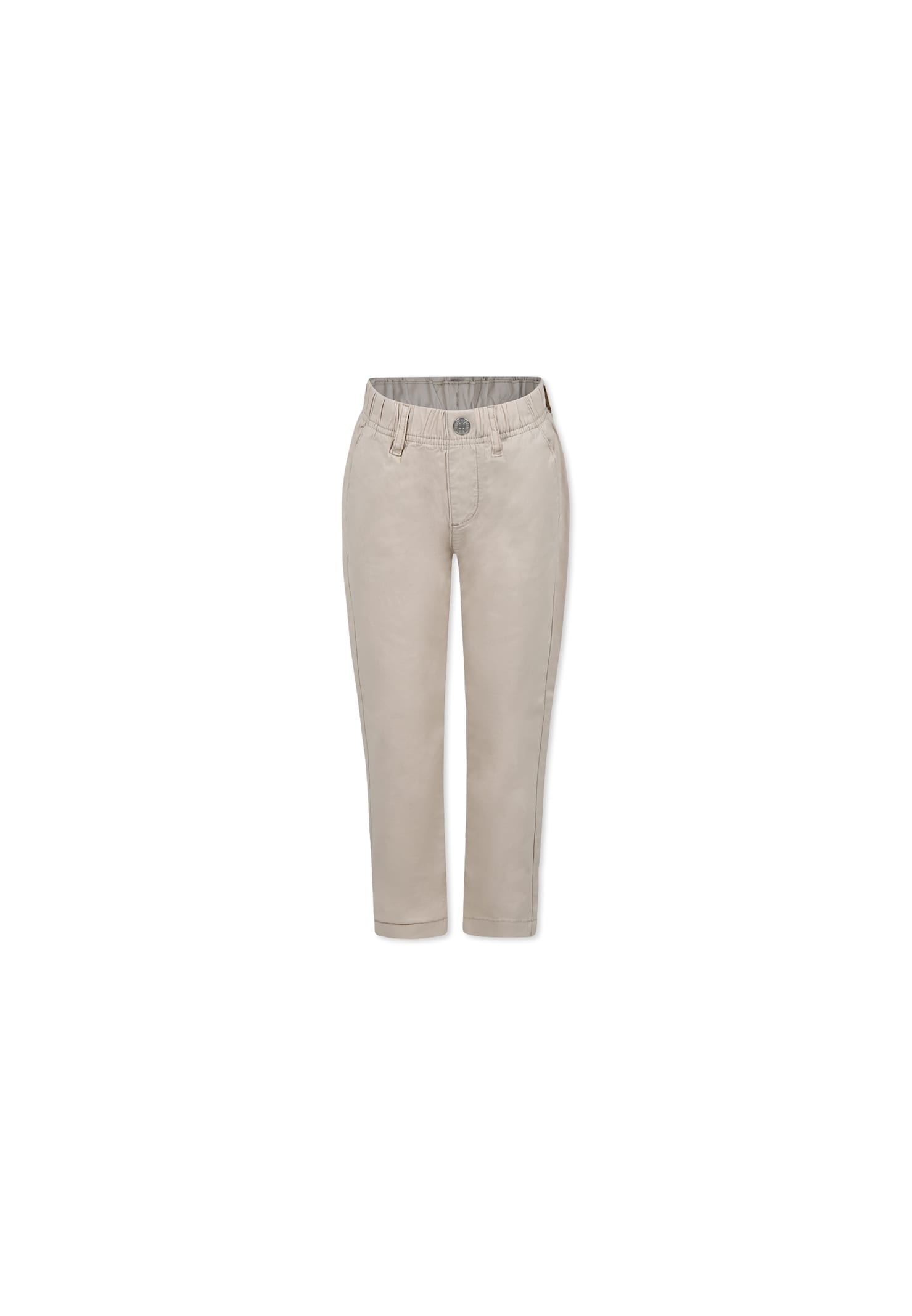 Tommy Hilfiger Beige Trousers For Boy With Logo