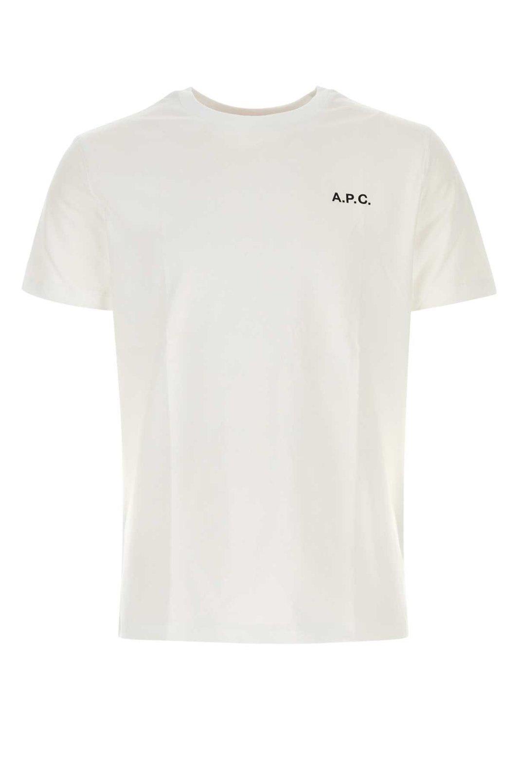 A. P.C. Logo Printed Crewneck T-shirt