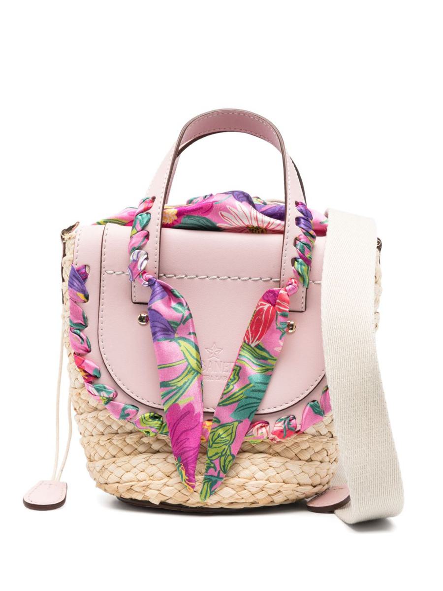 Cuba Lab 'Habanera Silk - Bomb Flower' Light Pink Handle Bag