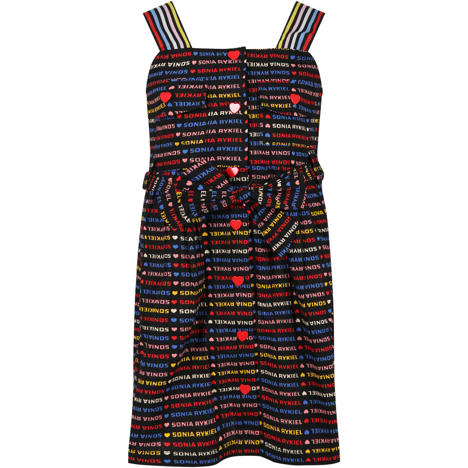 Rykiel Enfant Multicolor Skirt For Girl With Hearts And Logo