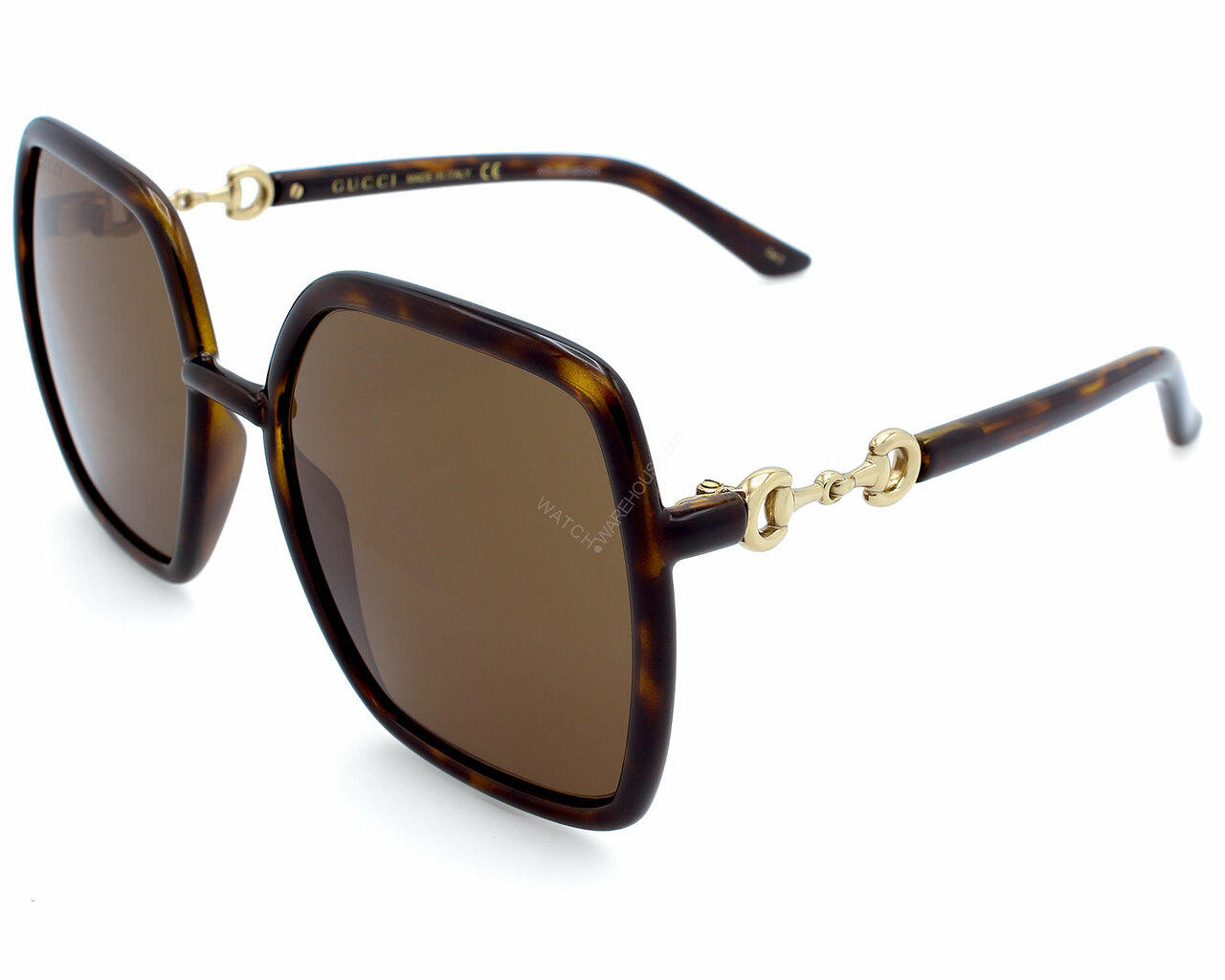 GUCCI Havana/Brown Lens 55-140MM Women's Sunglasses GG0890S 002