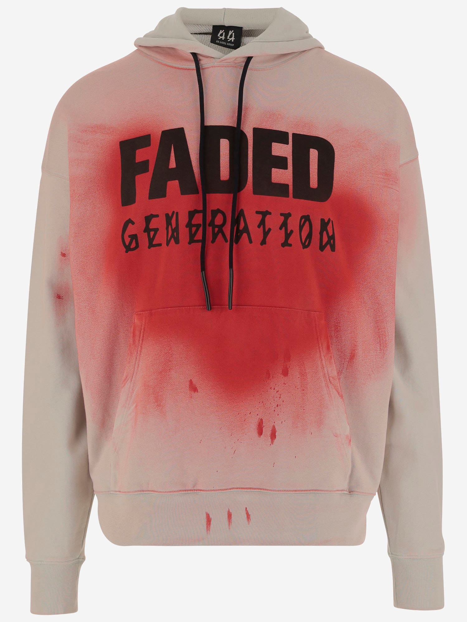 44 Label Group Faded Gen Cotton Sweatshirt With Print