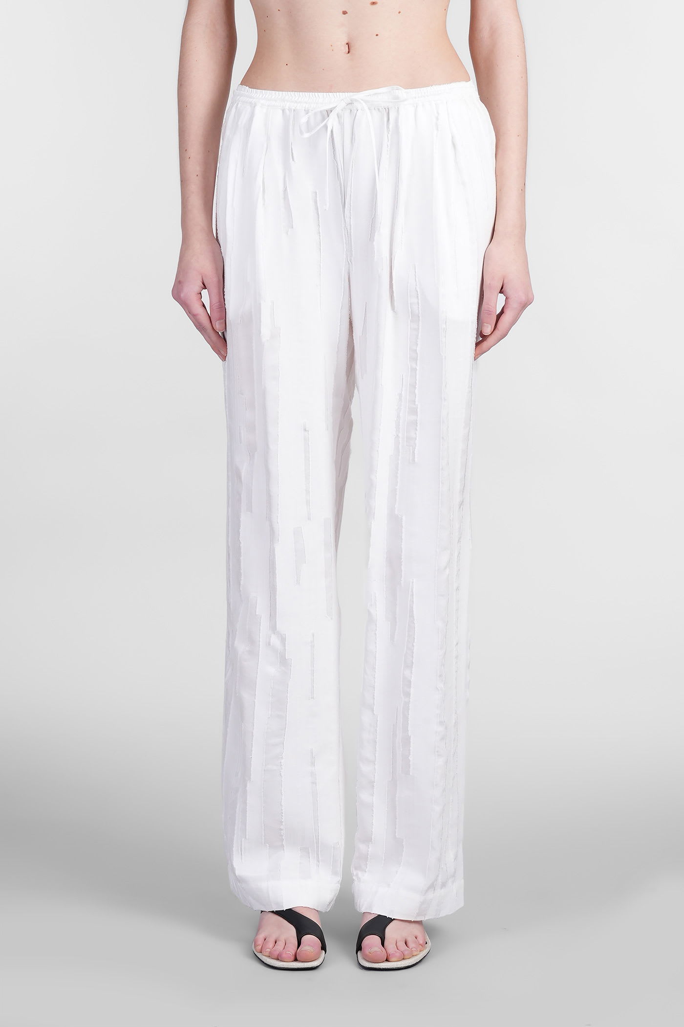 Loulou Studio Soler Pants In White Silk