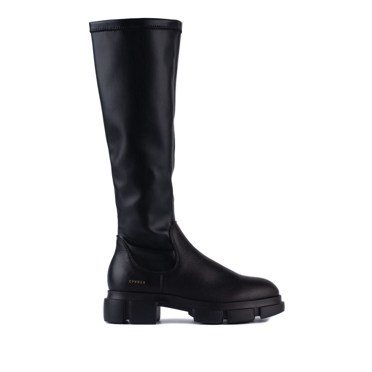 Copenhagen Calfskin/Vegan Stretch Black