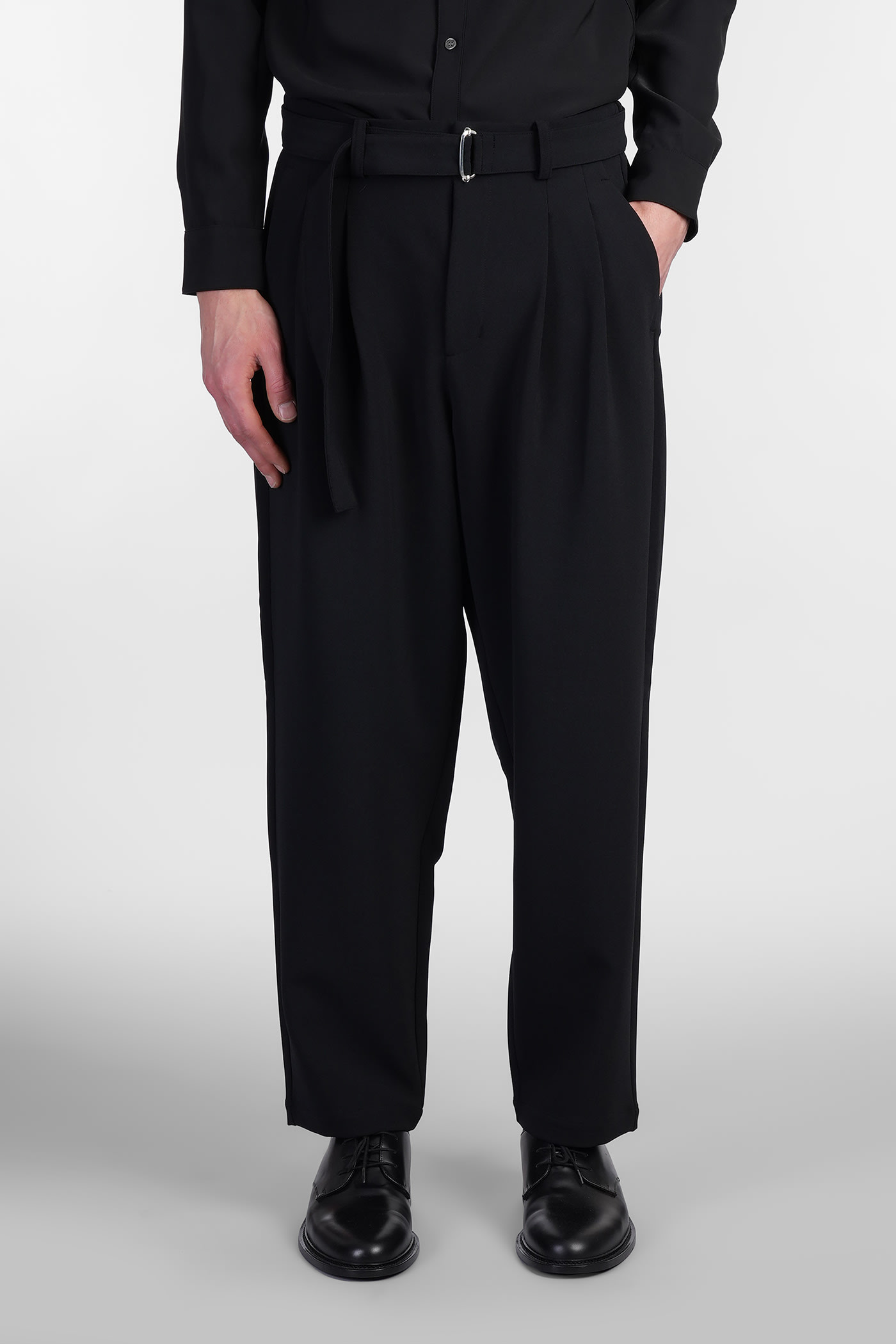 Attachment Pants In Black Polyester
