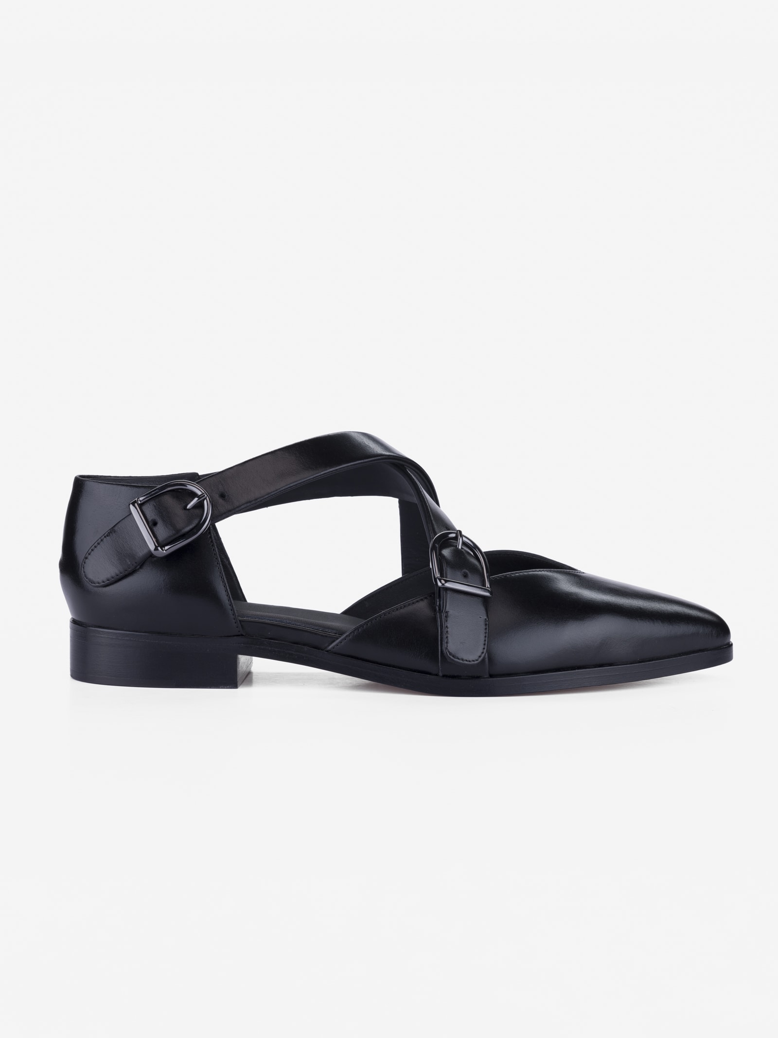 CB Made in Italy Leather Flats Croce