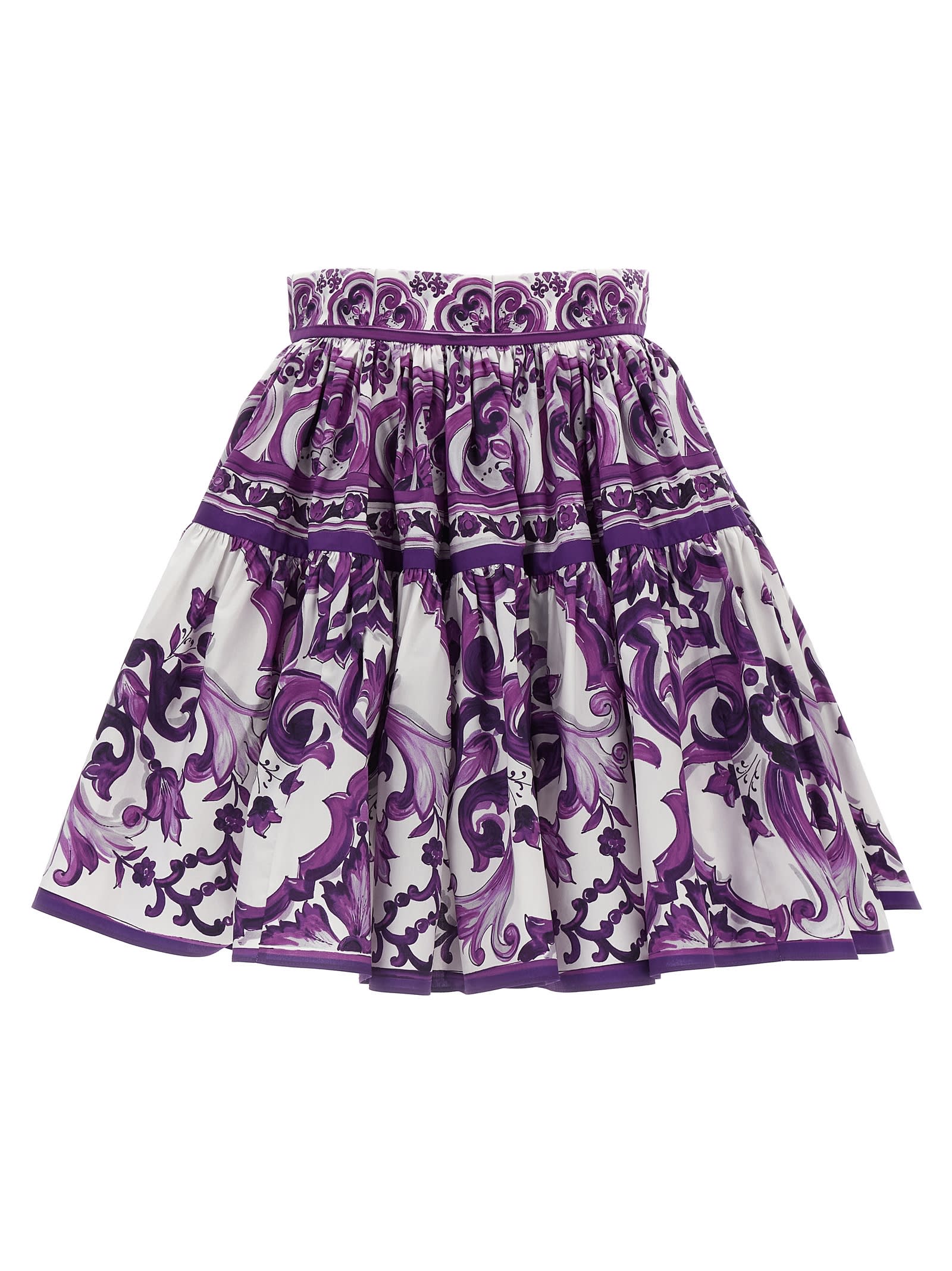 Dolce & Gabbana maiolica Print Skirt
