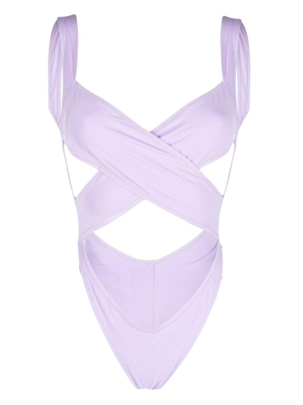 Reina Olga Exotica Cut-out Open Back Swimsuit