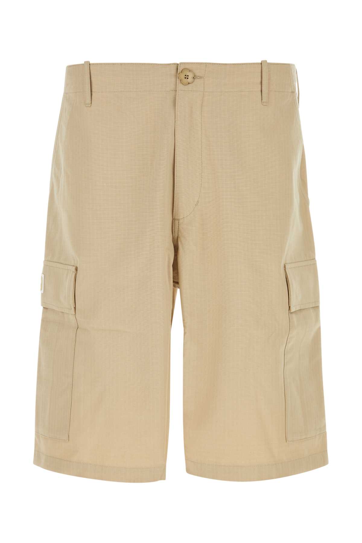 Kenzo Beige Cotton Bermuda Shorts