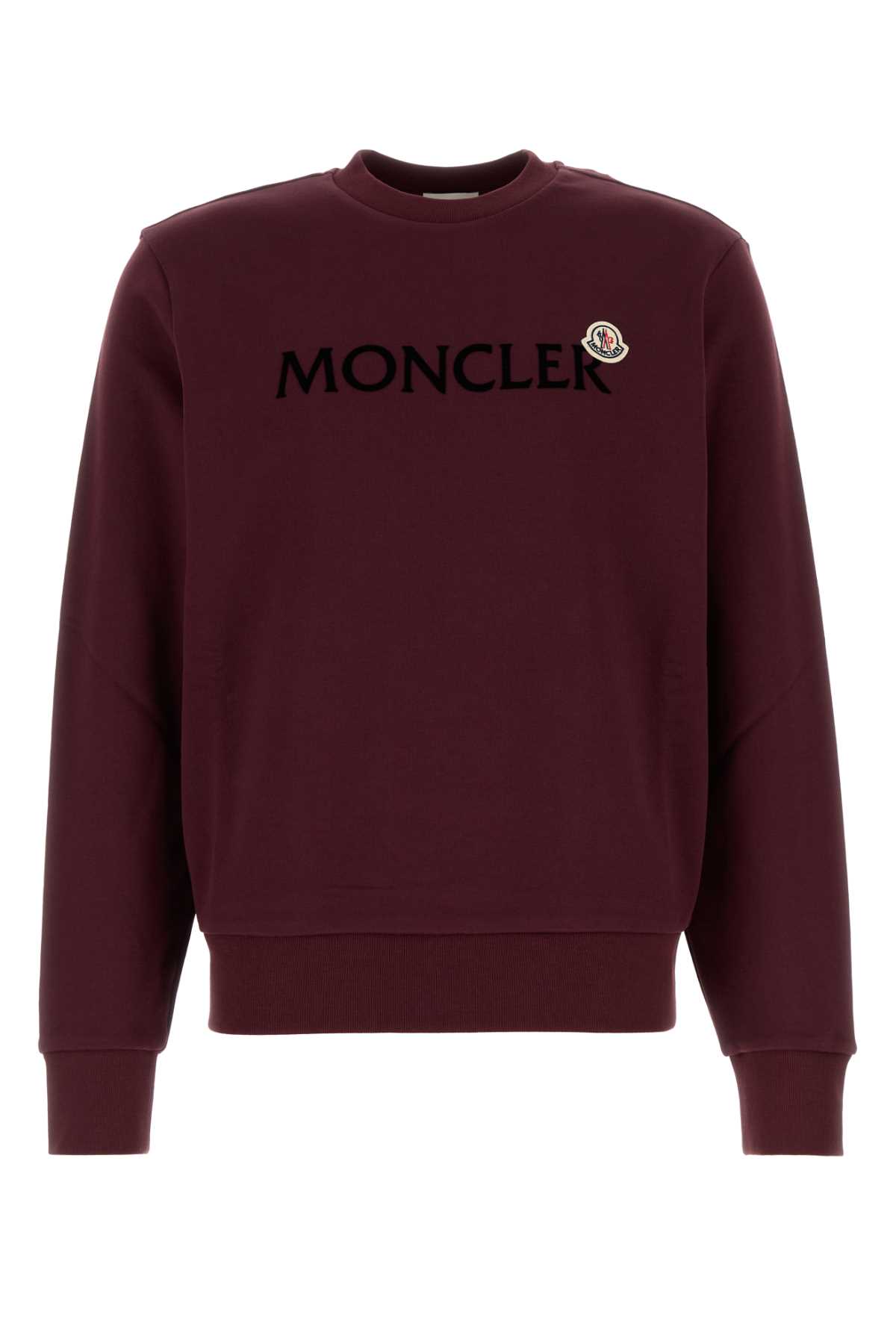 Moncler Burgundy Cotton Sweatshirt
