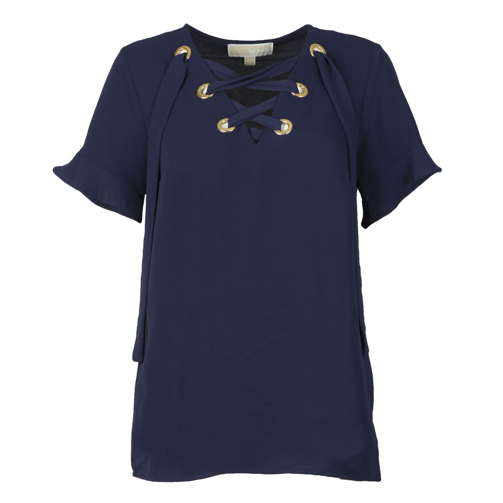Grommet Lace Up Top