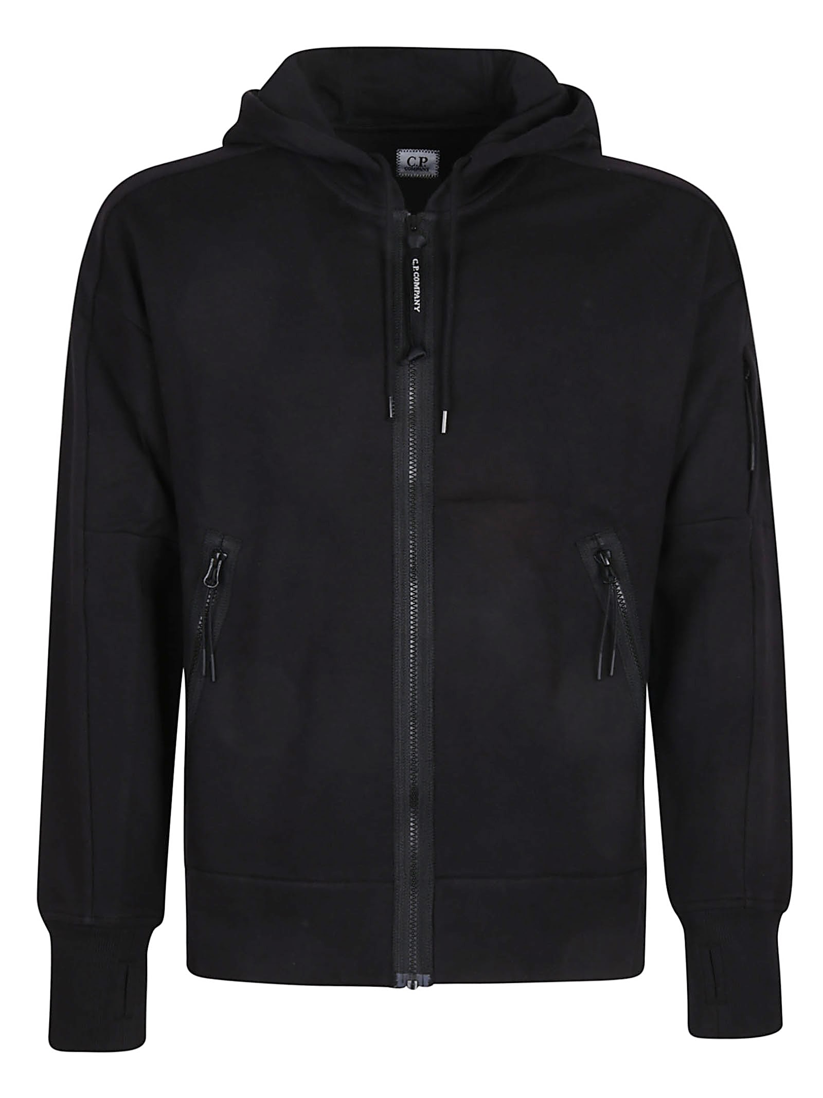 C. P. Company Diagonal Raised Fleece Full Zip Sweatshirt