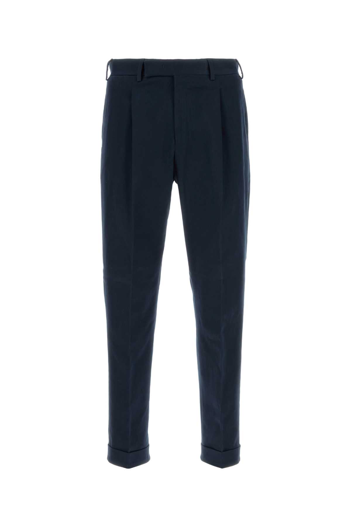 PT Torino Dark Blue Stretch Cotton Pant