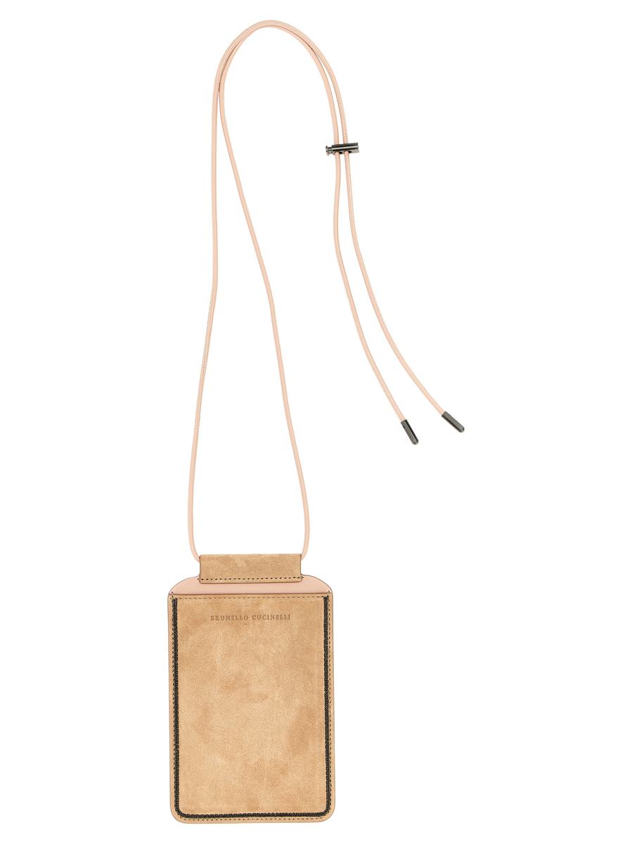 Brunello Cucinelli 'Shiny Trim' Smartphone Holder