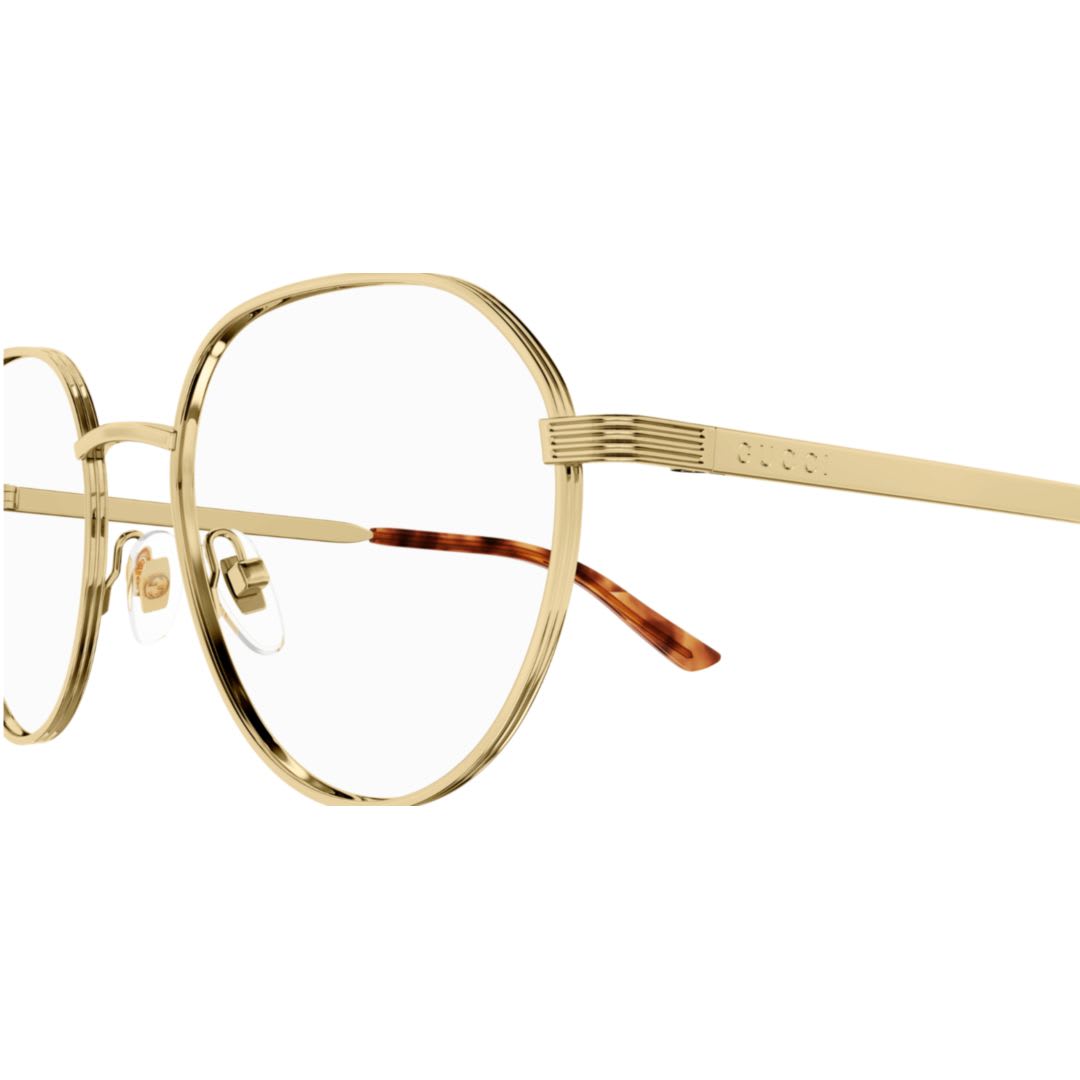 Gucci Eyewear Gg1458o002 Gold Gold Transparent