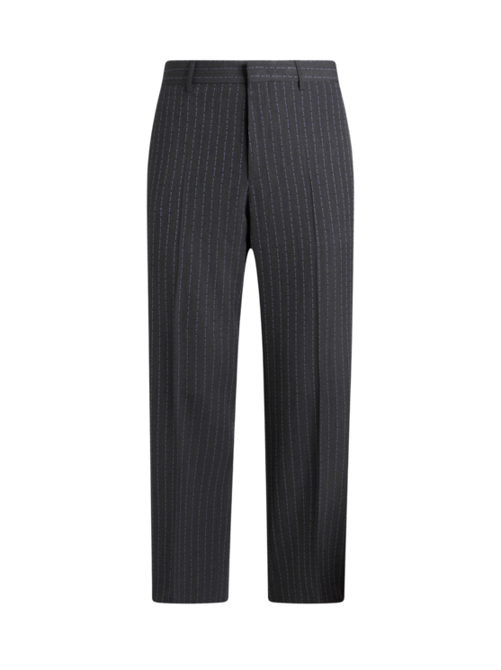 Etro, Pantalon En Laine À Rayures Avec Logo Etro, Homme, Taille 46