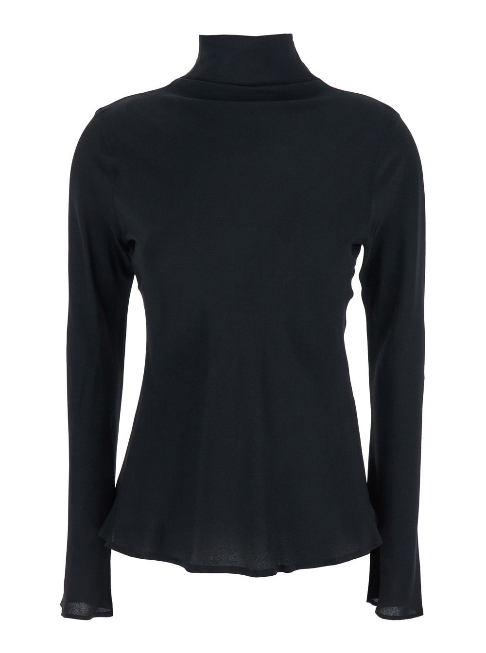SEMICOUTURE Crepe De Chine High Neck Blouse