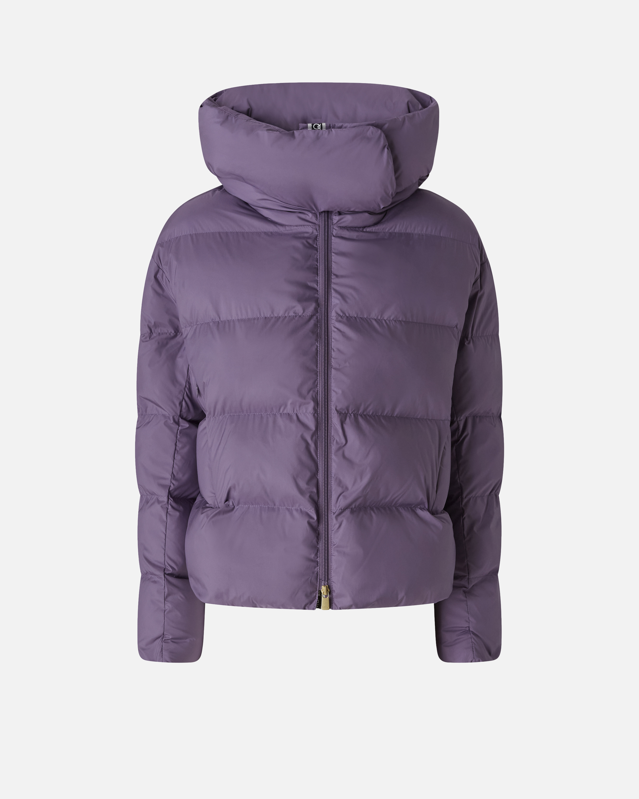 Pinko, Technical canvas jacket with hood, Purple, chalk, XS