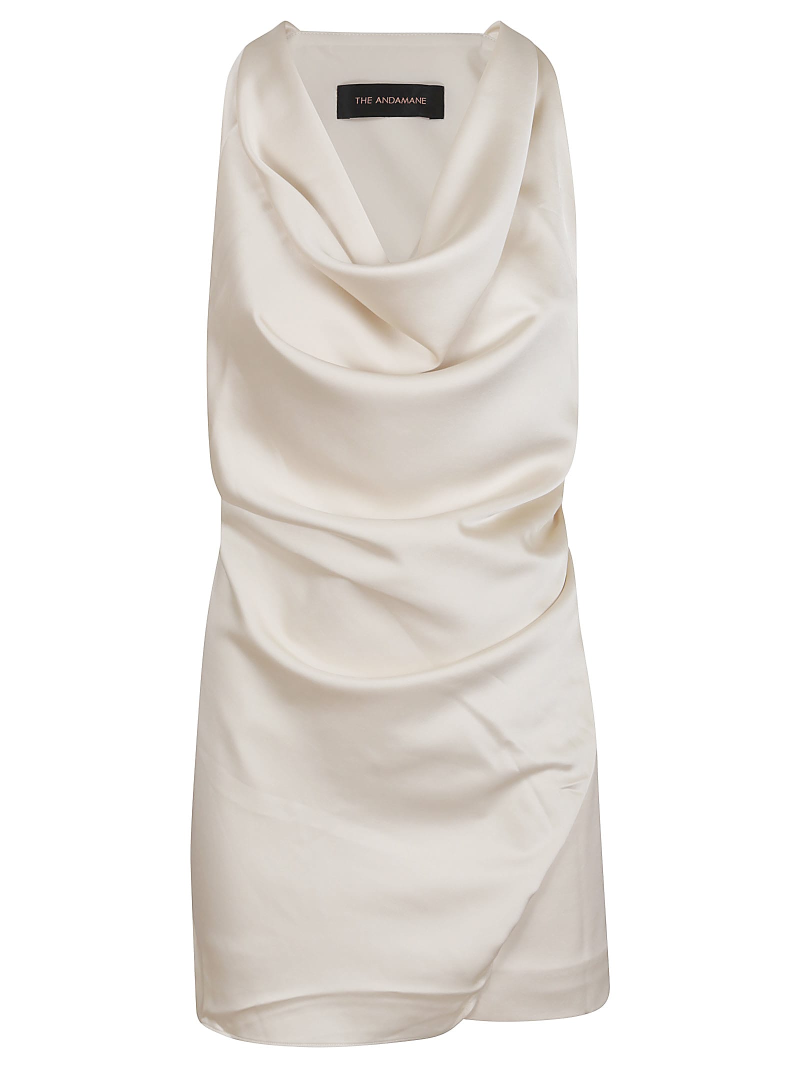 The Andamane Verushka Mini - Waterfall Neckline Mini Dress