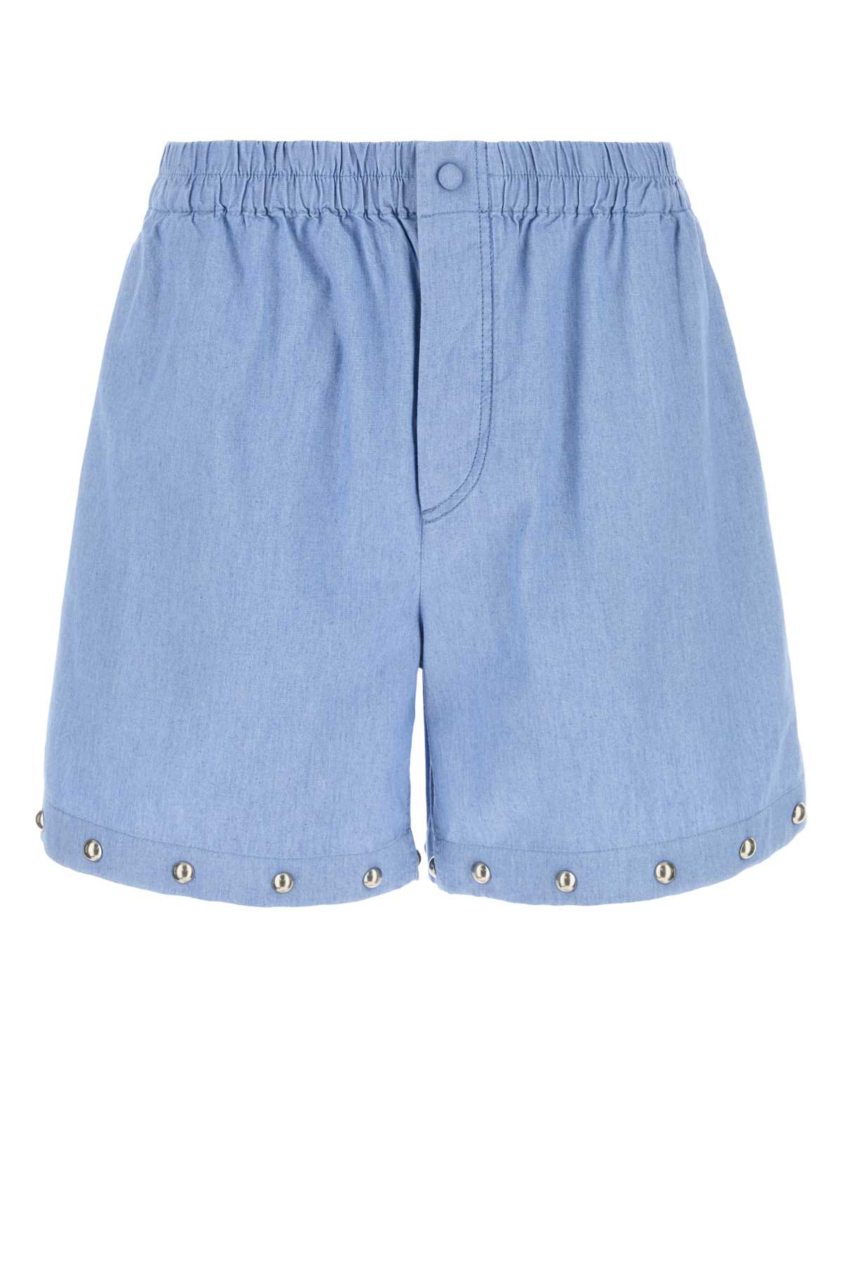 Valentino Garavani Light-blue Denim Bermuda Shorts